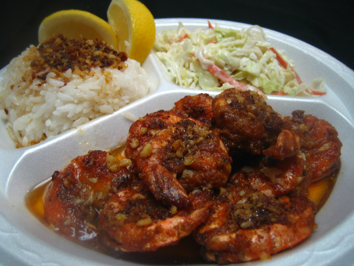 Hawaii Garlic Shrimp